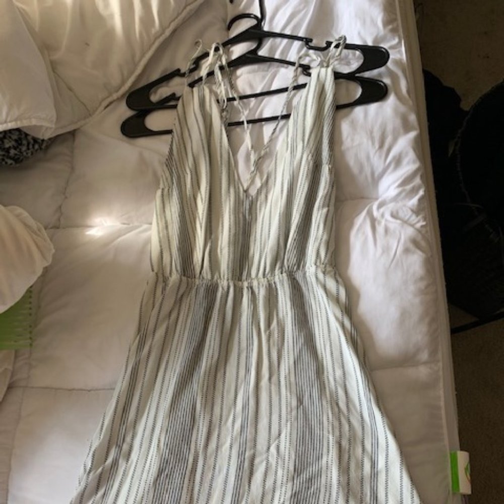low cut, short dress, strappy
